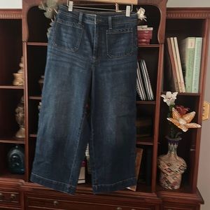 Talbots 6 High Waist Wide Crop Jean